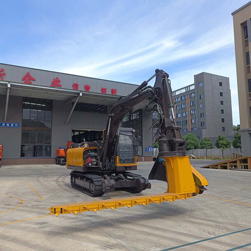 Railroad ballast excavator