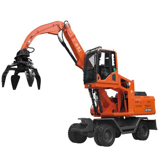Jing Gong 150Z 12.5 ton wheeled 360°rotary excavator