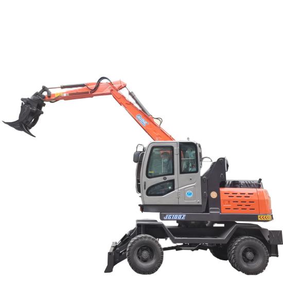 Wheeled Material Processor Grab Excavator