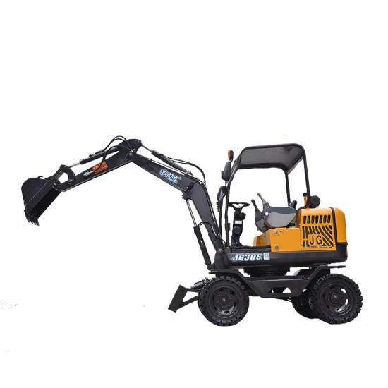 Small Wheeled Excavator