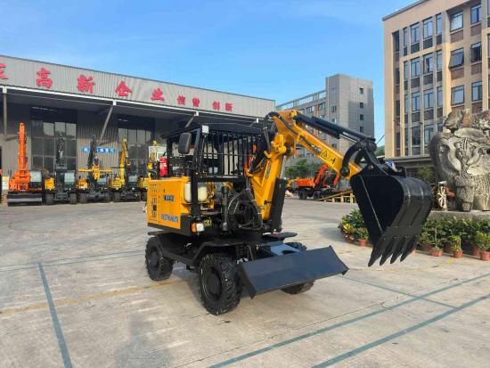 JINGGONG KWC4.0/0.12T wheeled mining excavator boom rotation type