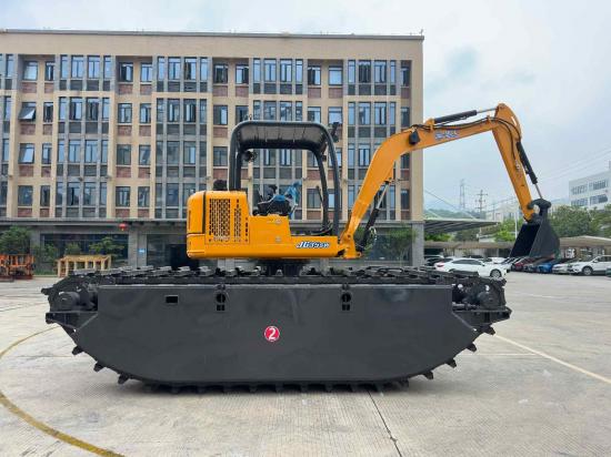 JINGGONG JG35SW amphibious excavator wetland swamp tracked dredging machinery