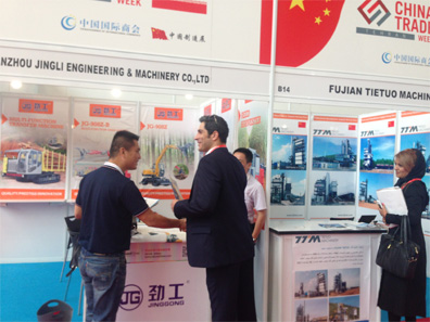 الصين الميكانيكية الصانع JingGong يحضر إيران المعرض في عام 2016